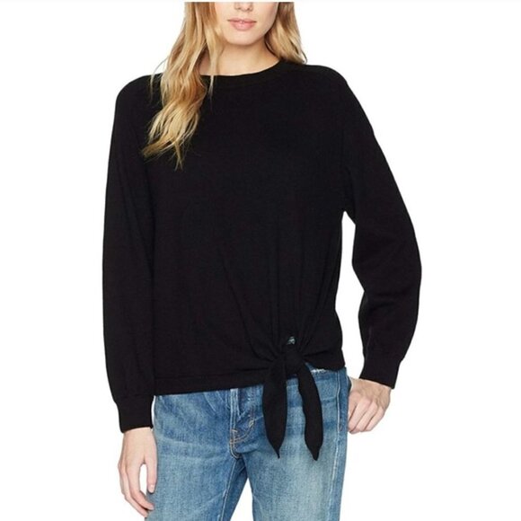 Vince Tie Waist Sweater In Black size XS - Picture 1 of 8